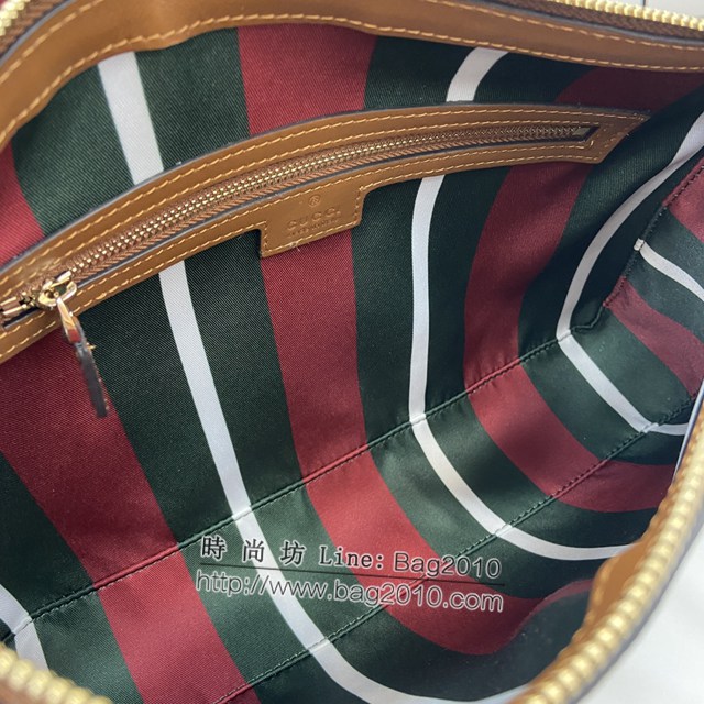 Gucci專櫃古馳最新款購物袋GG圖案條紋織大號肩背包 jh1985型號：815216